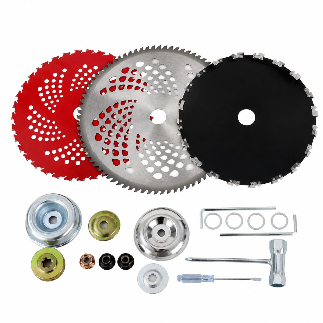 Hartmetall Schneidblatt Motorsense Für Solo 154SB 2016–2026,25,4mm Aufnahme Trimmer Sägeblatt Zubehör Rasentrimmer Ersatzklinge