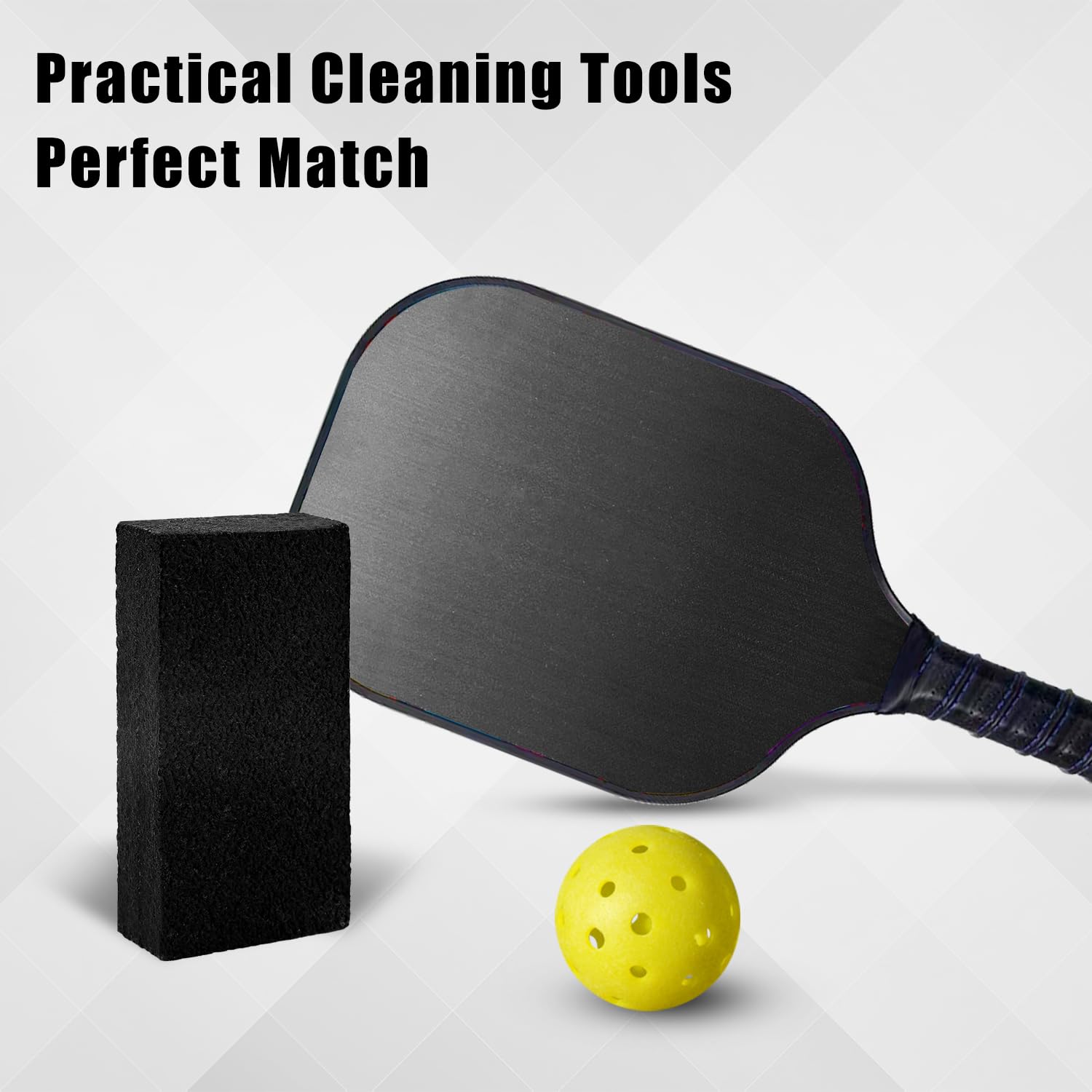 Gomma Per Pulire Paddle Pickleball - Rimuove Macchie E Graffi Dalle Racchette - Foto 8