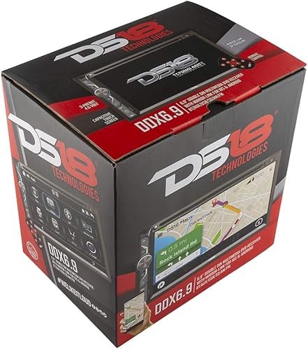 Miniatura 7 de DS18 DDX6.9 Radio estéreo para coche de 6 x 9 pulgadas, pantalla táctil, unidad principal de doble DIN con DVD, Bluetooth, USB y mirrorlink para iOS