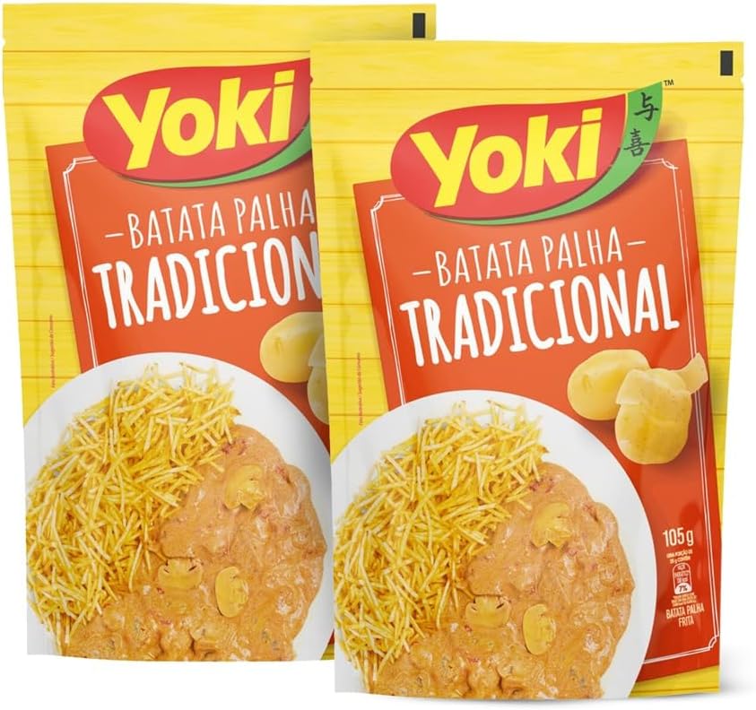 Bundle Yoki Shoestring Potato 4.9 oz | Yoki Batata Palha by Brazilian Corner105g Tradicional 2 Packs