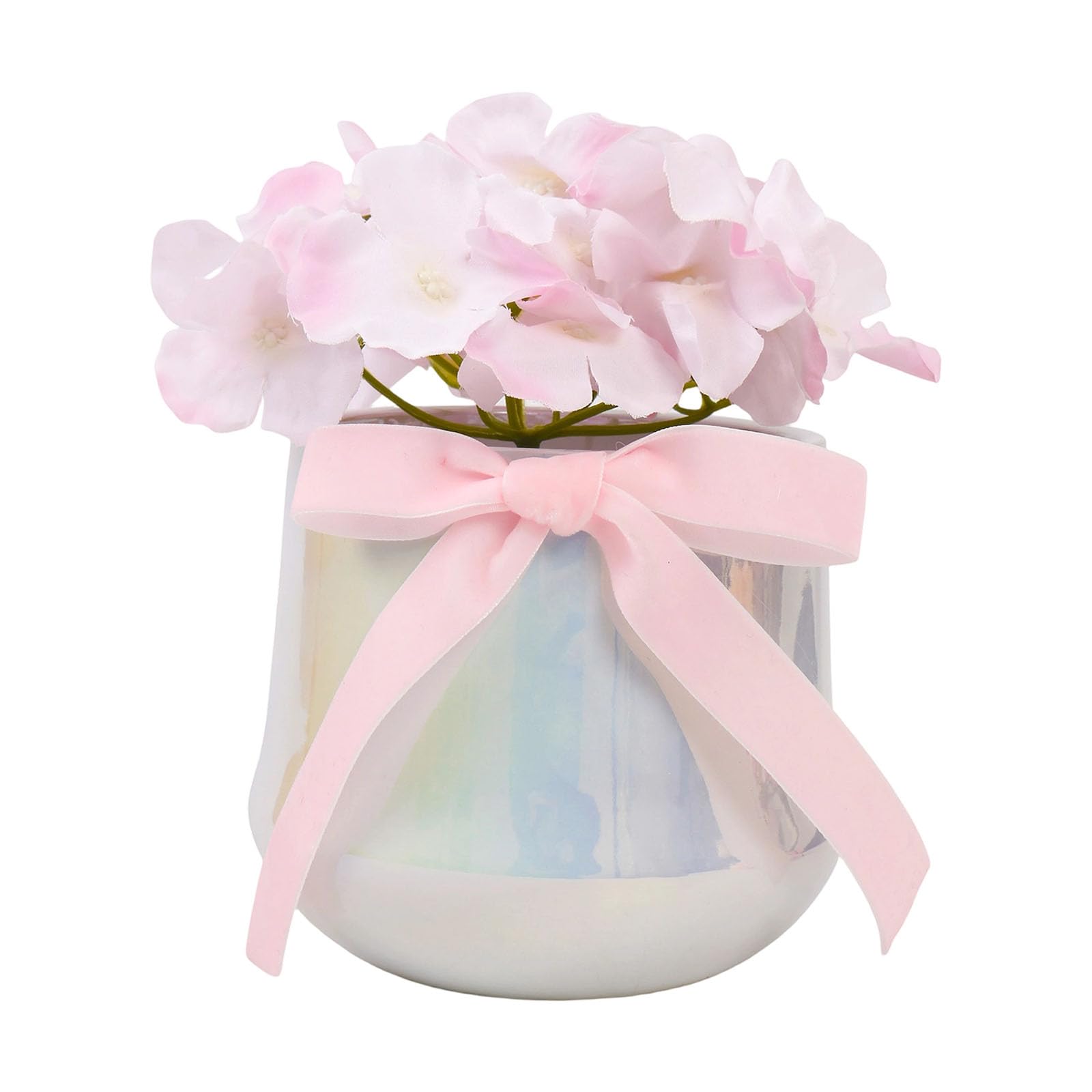 Delicate Artificial Rose Arrangement in Porcelain Pots Fascinating Addition to Living Room Decors Desktop Bonsais Vacation Home Decors Flower