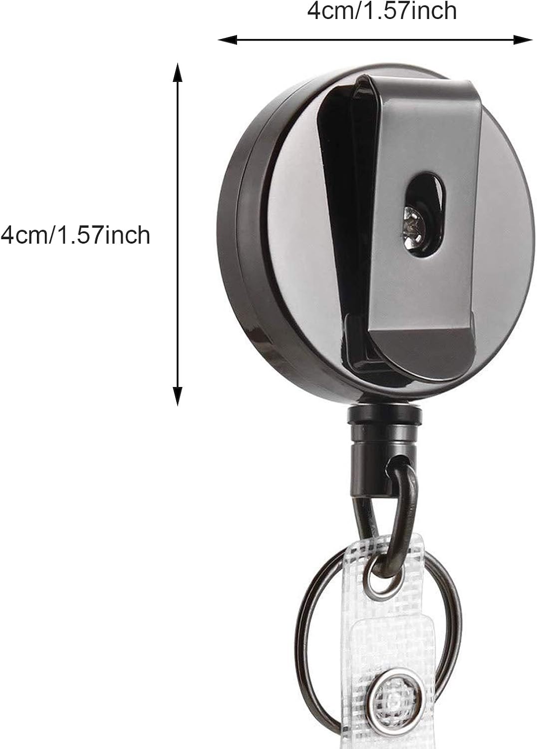 2 Pieces Retractable Keychain Retractable Keyring Cliplanyard