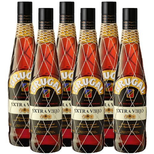 Brugal Ron Extra Viejo Rum Sparpaket 6 x 0,70 l