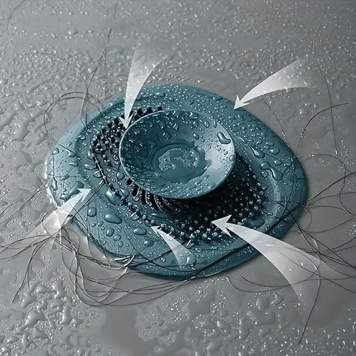 1Pc Bathroom Drain Hair Catcher -Lrregular Pattern Sink Strainer Filter and Bath Stopper Plug -Practica Kitchen and Bathroom Accessory
