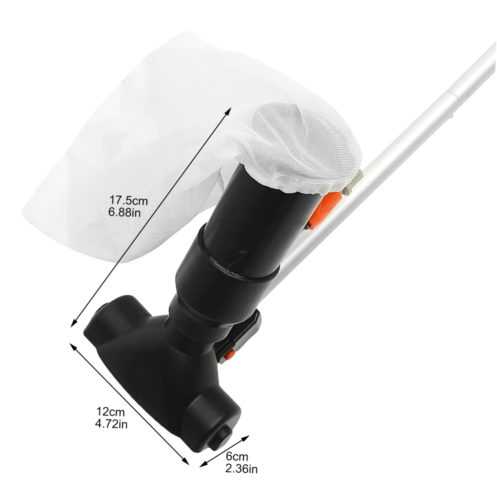 FUNOMOCYA 5-Piece Pool Suction Head Set Underwater Pool Plastic for Hot Springs Fountains