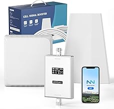 Mobile Radio Amplifier for Band 3 and 7, Mobile Phone Signal Amplifier for Home and Office, 4G LTE 3G GSM Repeater with High Gain for All German Network Operators O2 E-Plus T-Mobile