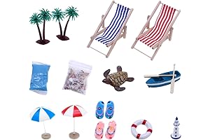 Toyvian Mini Beach Landscape