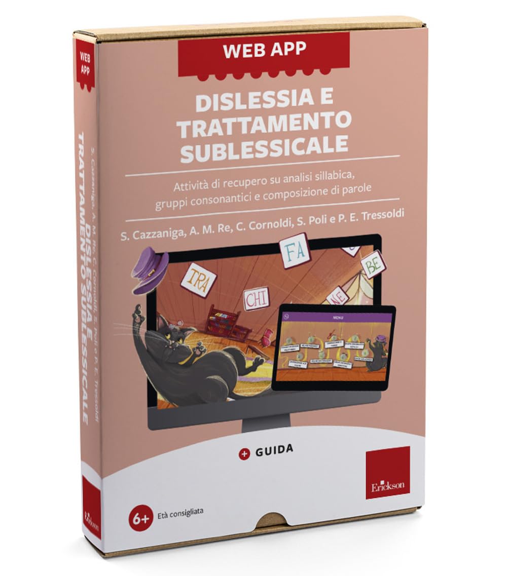 Web app dislessia e trattamento sublessicale. Attività di recupero su analisi sillabica, gruppi consonantici e composizione di parole. Con Web app (Software didattico)