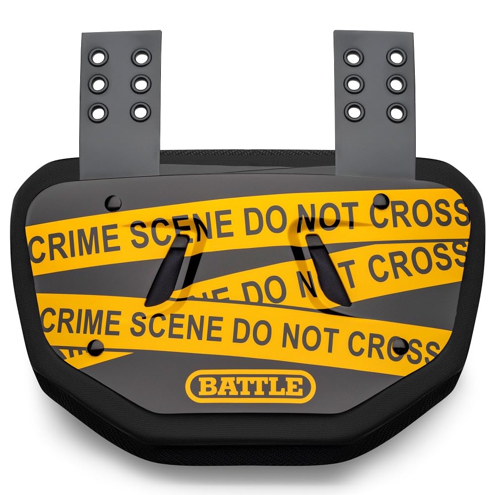 Battle Sports Novelty Football Back Plate – Hard Shell Lower Back Protector with Contoured Foam for High-Impact Protection for Youth, Kids and Adults