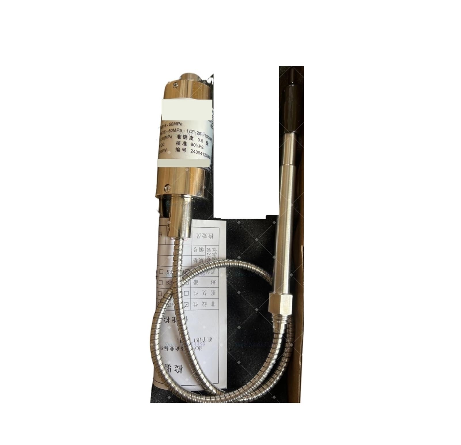 Capteur de pression haute température PT4616 50MPa filetage 1/2-20 avec sortie 3.33mV/V