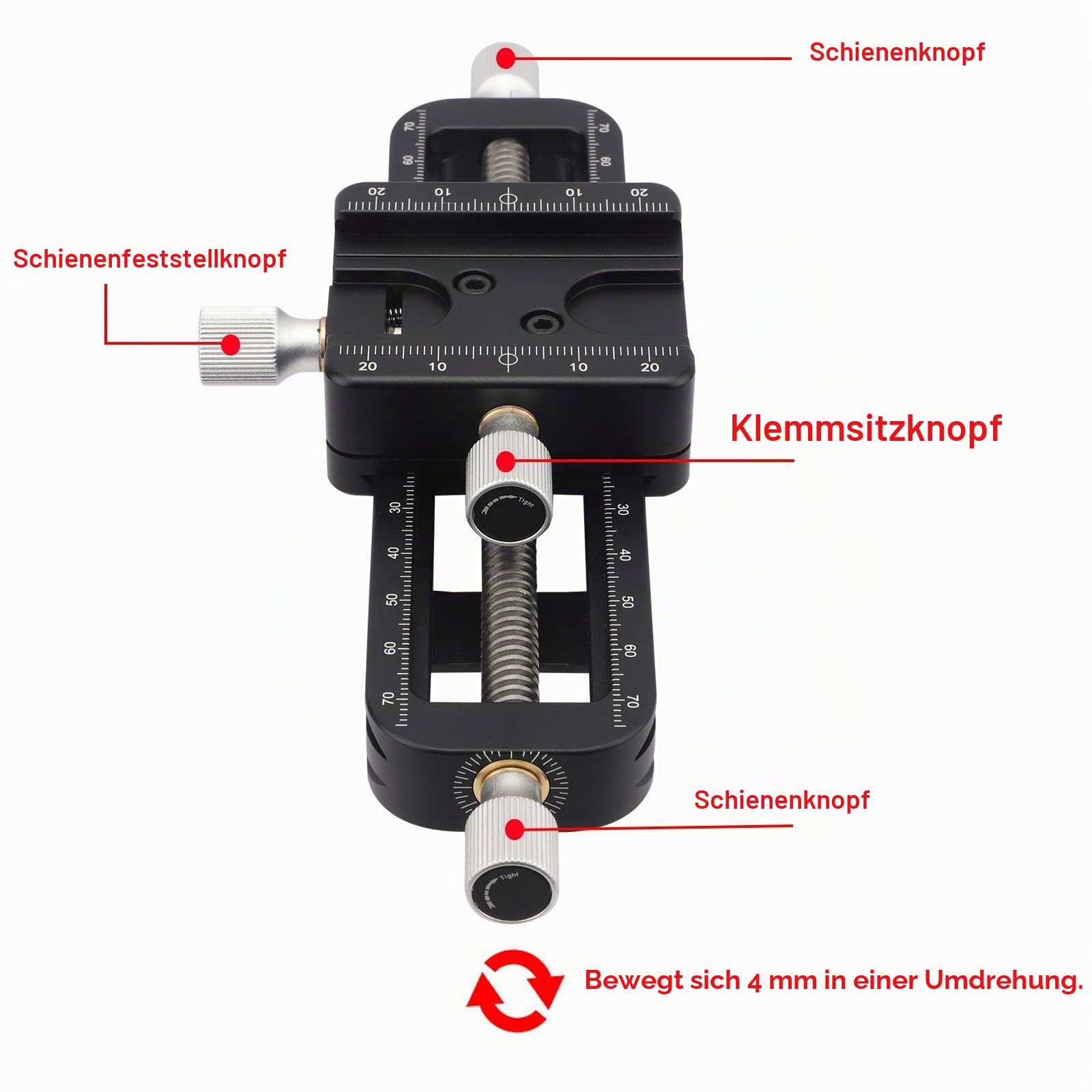 Haoge FM-160 Focus Stacking Makro Rail for Macro photography, Precision Focus Slider Close-up Shooting Clamp Plate Fine-tuning Screw rod Wormdrive