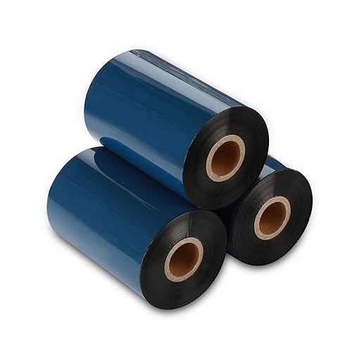 Miniatura 7 de CYTTR Cinta de transferencia térmica cinta de cera prémium para impresora de cera de 1 pulgada 1 rollo 433 x 1476 pies 4331in 14764ft para Zebra