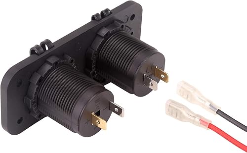 Miniatura 6 de 10L0L Carrito de golf Encendedor de cigarrillos Salida y carga rápida 3.0 DC 12V Entrada impermeable Cargador USB Adaptador de enchufe de