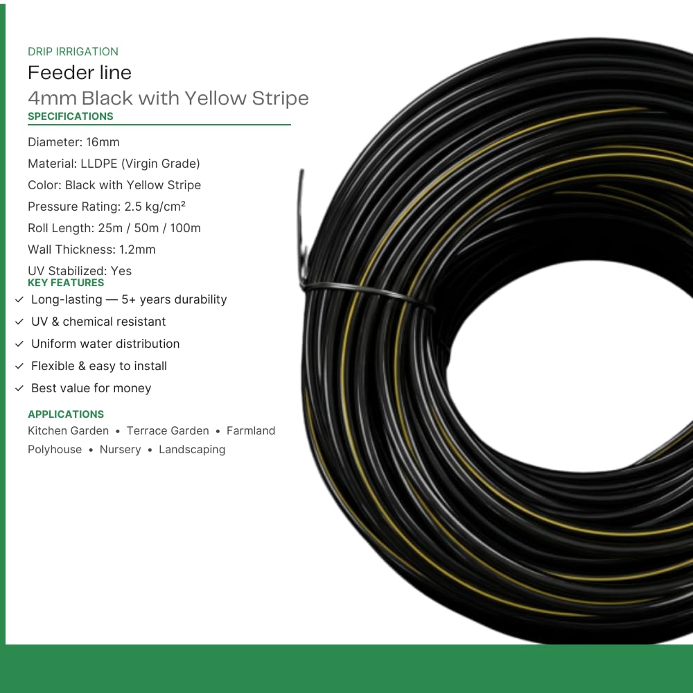 Drip Irrigation Accessories - 120 Connectors & 30m Pipe -2