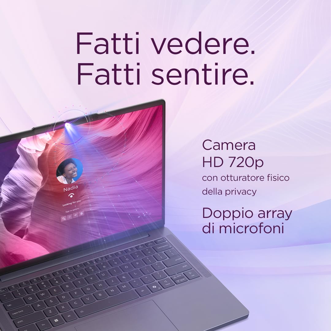 Lenovo IdeaPad Slim 3 Notebook 15.3'' IPS WUXGA (1920x1200), AMD Ryzen 7 7735HS, RAM 16GB, 512GB SSD, Windows 11 Home, WiFi 6 - Luna Grey