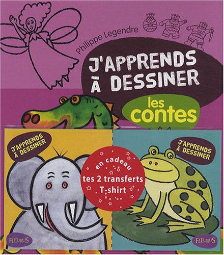 J'apprends a dessiner les contes en cadeau 2 transferts pour T shirt