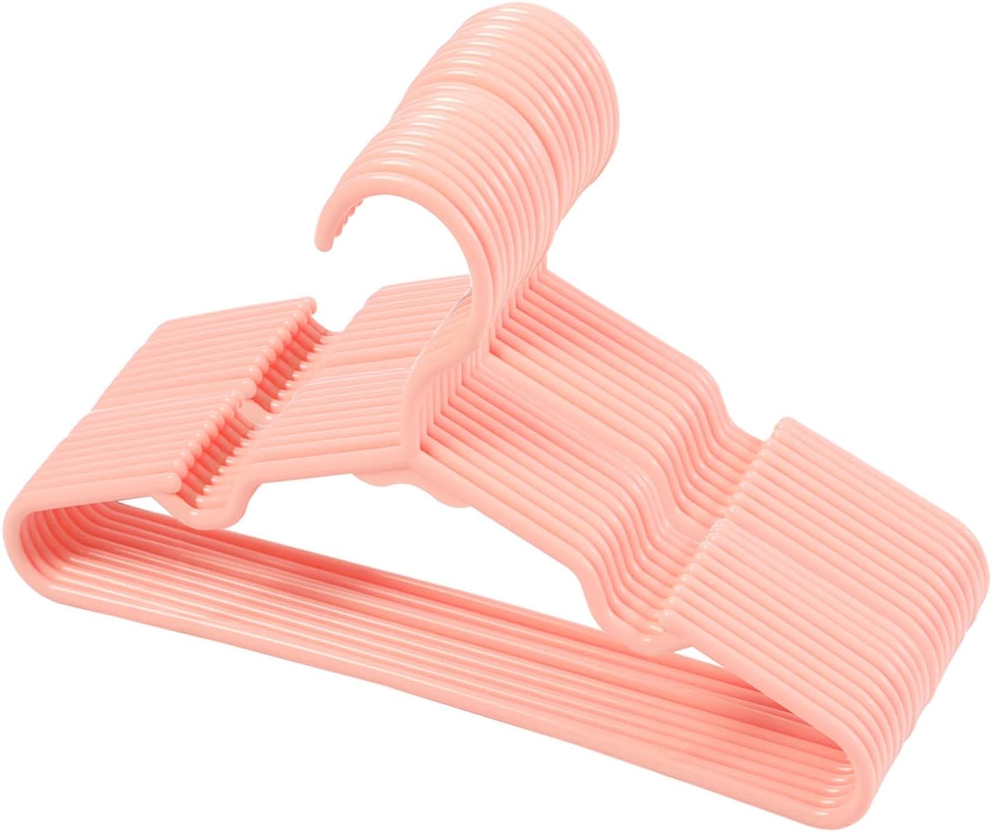 120 pcs Pink Baby Nursery Closet Hangers,NonSlip Laundry