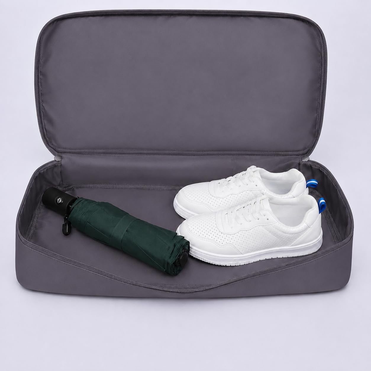 Bolsa de Viagem com Compartimento para Sapatos, Alça Transversal - Mala Esportiva para Academia e Viagens (Cinza) Bolsa de Viagem com Compartimento para Sapatos, Alça Transversal - Mala Esportiva para Academia e Viagens (Cinza)