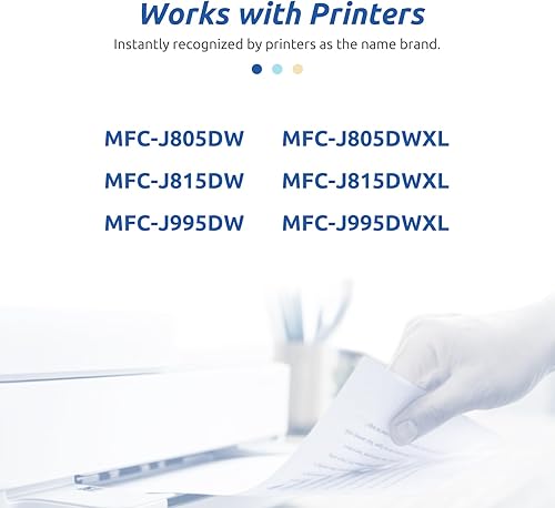 Miniatura 2 de INK E-SALE Cartucho de tinta compatible LC3019 de repuesto para Brother 3019 LC3019XXL (5 colores) para uso con impresora Brother MFC-J6930DW