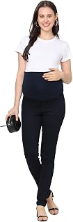 Mom's Bee Women's Denim Maternity Pant, with Stretchable Fabric Best for Pregnant Ladies Price In India