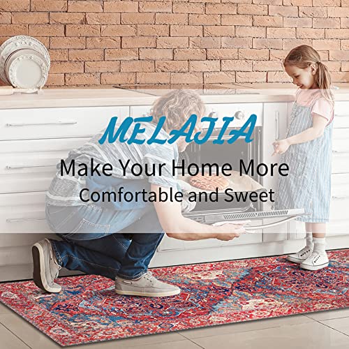 Melajia Large Laundry Room Rubber Mat 2X6 Non Slip Runner Rug For Hallway Easy To Clean Kitchen Floor Mats Low-Profile Bathroom Runner For Entryway #TOP6