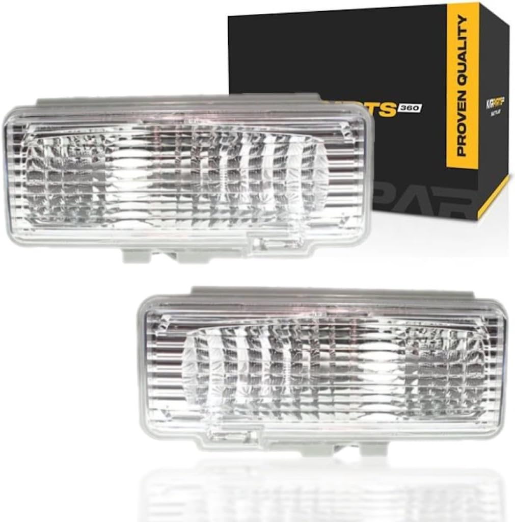 KarParts360 For Chevy S10 Blazer Signal Light Assembly 1995 1996 1997 Pair Driver and Passenger Side | GM2520126 + GM2521126