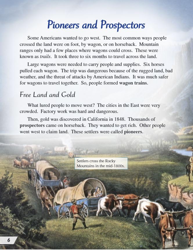 Crossing a Continent - Social Studies Book for Kids - Great for School Projects and Book Reports (Social Studies: Informational Text) - Image 6