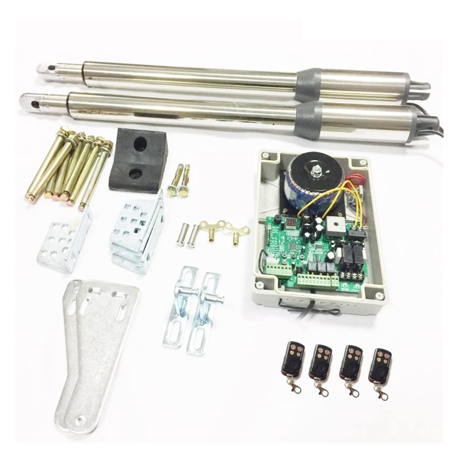 Attuatore lineare Elettrico 300kgs Motore di Apertura Automatica del cancello a Battente for Strada privata(Kit 3)
