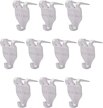 INCREWAY Claw 10 Pack Drywall Hooks without Nails for Photo Frames, Small Mirrors, Artwork (White)