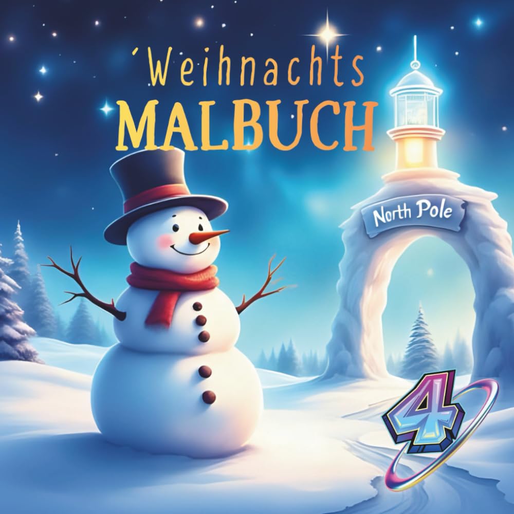 Malbuch - Weihnachtszauber für kleine Künstler. Mein erstes Weihnachtsmalbuch für Kinder ab 4 Jahren