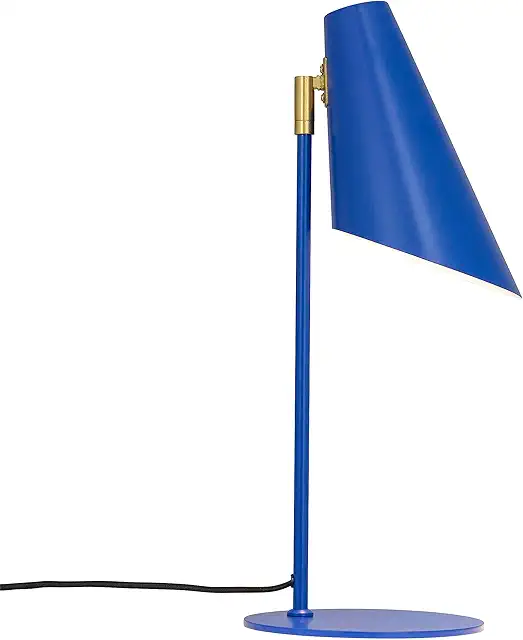 Dyberg Larsen Cale Tischlampe Blau - Moderne Leselampe aus Metall, Dänisches Design