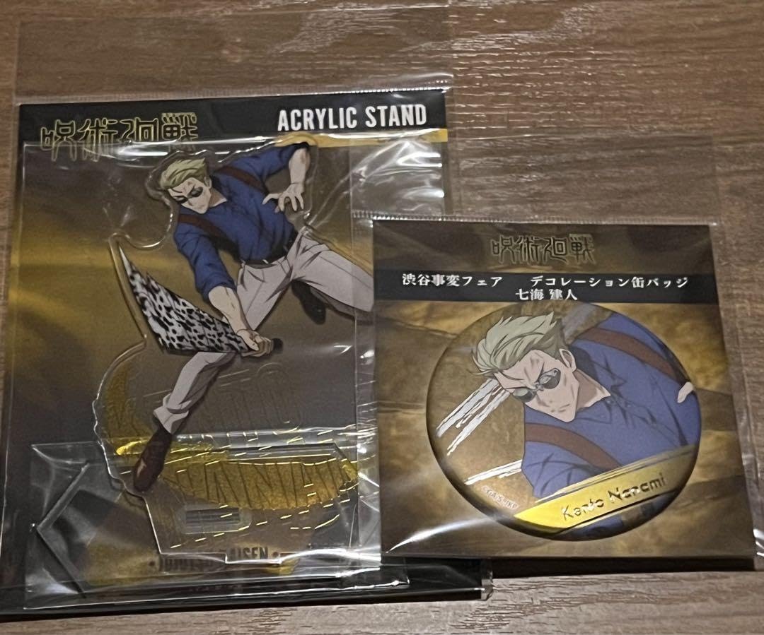 呪術廻戦 渋谷事変 アクリルスタンド デコレーション缶バッジ 五条悟