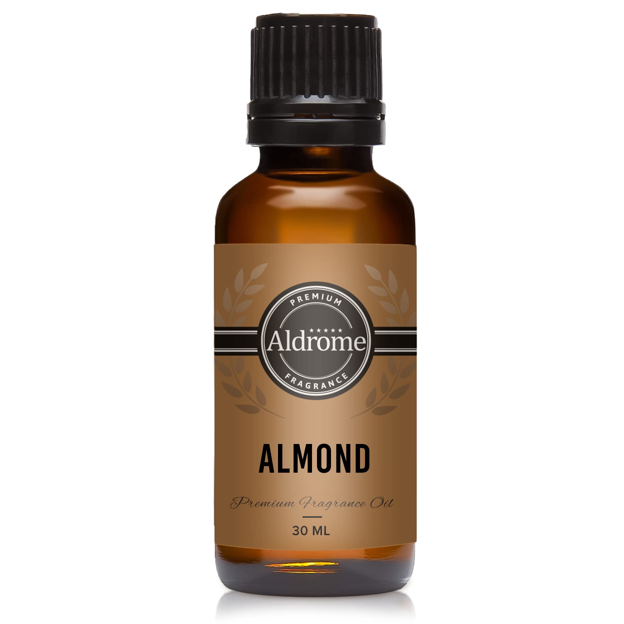 Aldrome Almond Premium Fragrance Oil 30ml For Soap Making, Diffusers, Candle making, Slime and Home FragranceN1ALMOND30