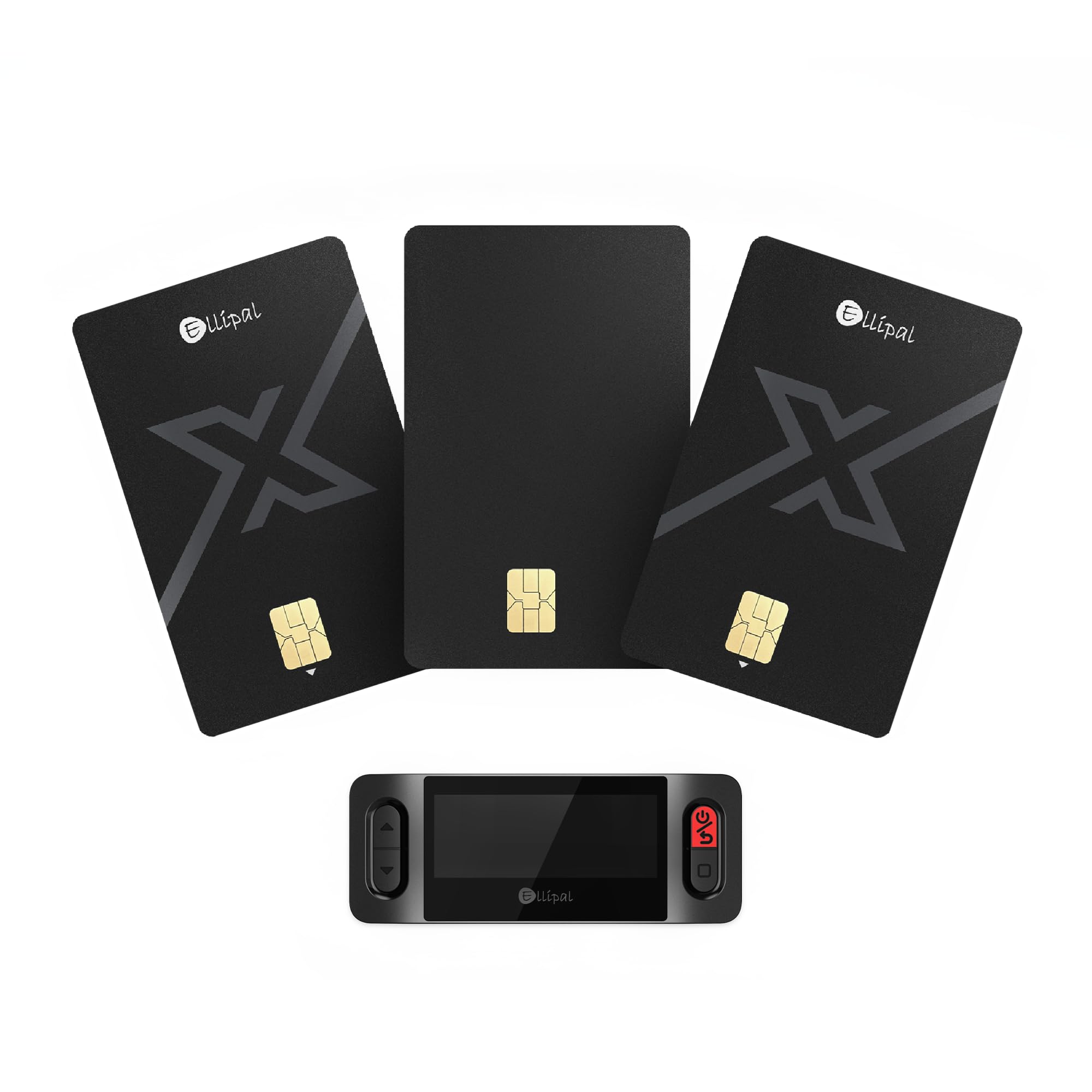 Ellipal X Card Pack mit 3 Stück – Luftgekoppeltes Crypto Cold Wallet mit Starter-Zubehörset, Sichere Offline-Aufbewahrung für Bitcoin, Ethereum, NFTs & über 10.000 Token