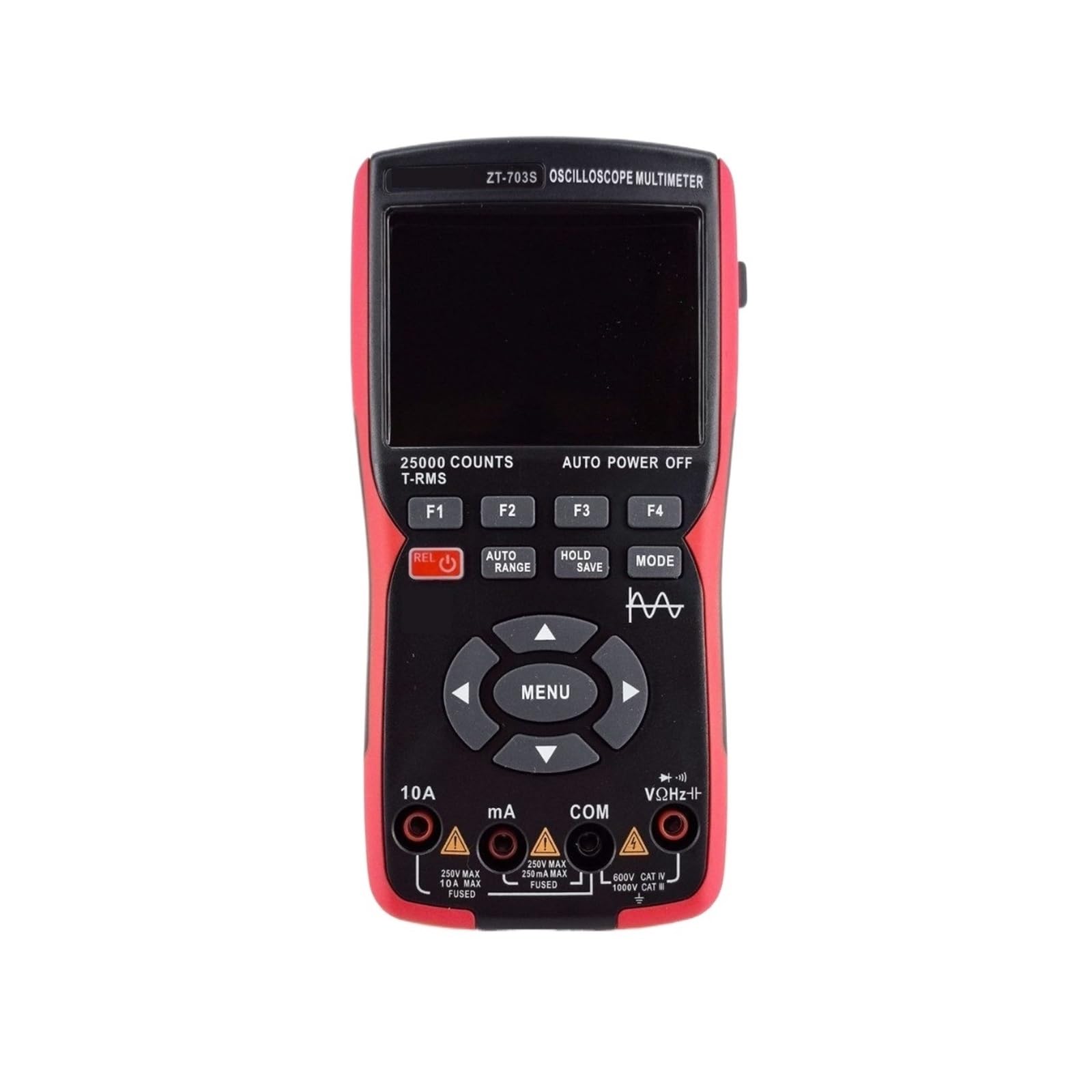 Osciloscopio Digital Osciloscopio de Doble Canal ZT-703S 3 en 1, multímetro 50 MHz 280 y Herramienta Forma Onda