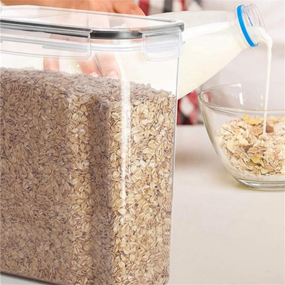 for 4-piece Cereal Storage Container Set, PP Sealed Food Storage Container, 2.5L, Suitable Applicable to Cereals, Snacks and Sugar
