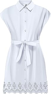 ONLYONLLOU LIFE EMB S/S SHIRT DRESS PTM Elbise Kadın 
