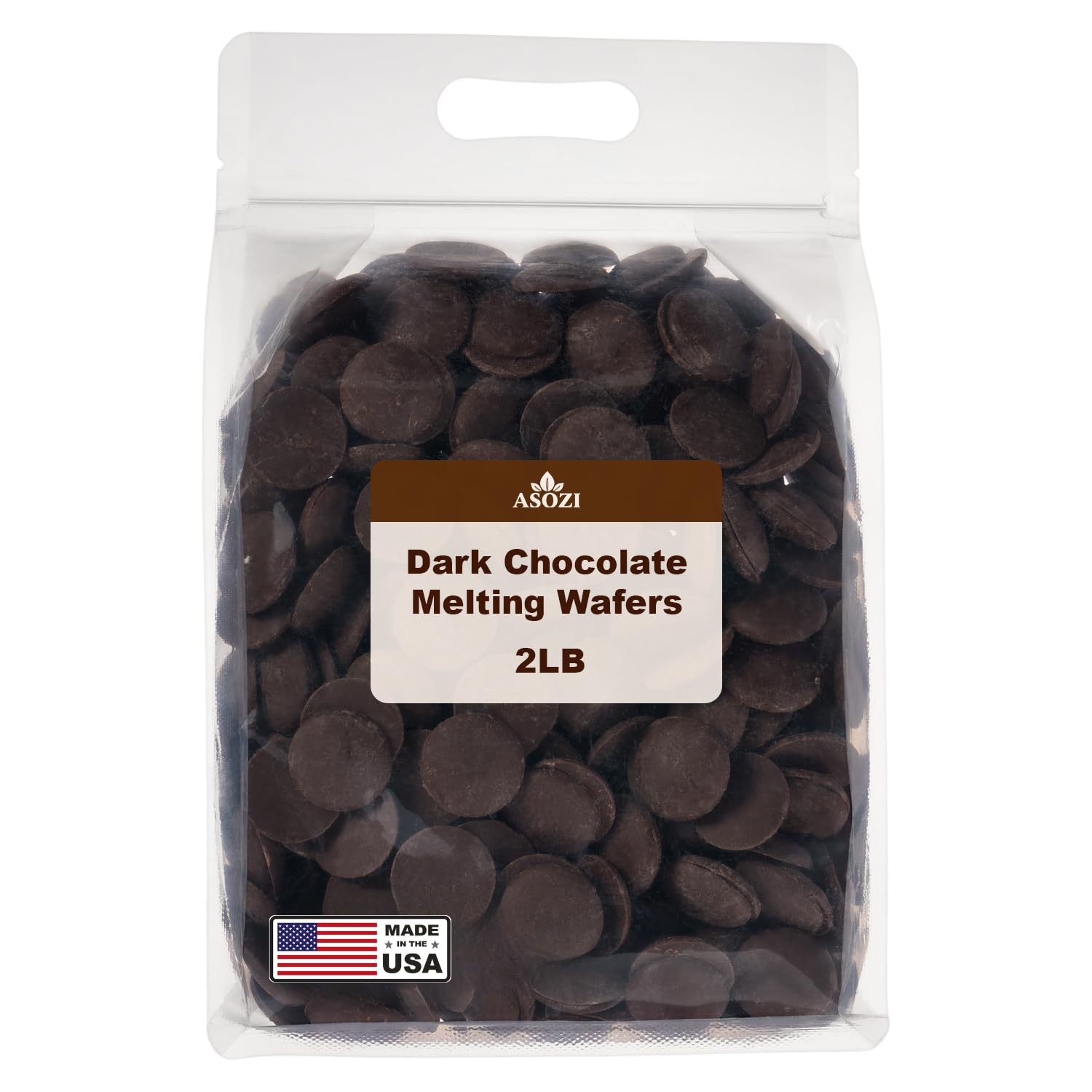Dark Chocolate Melting Wafers 2LB – Smooth and Creamy Melting Chocolate, Perfect for Dipping, Baking, Candy Making, and Decorating Desserts – Ideal for Fountains, Coating, and Molded Chocolates