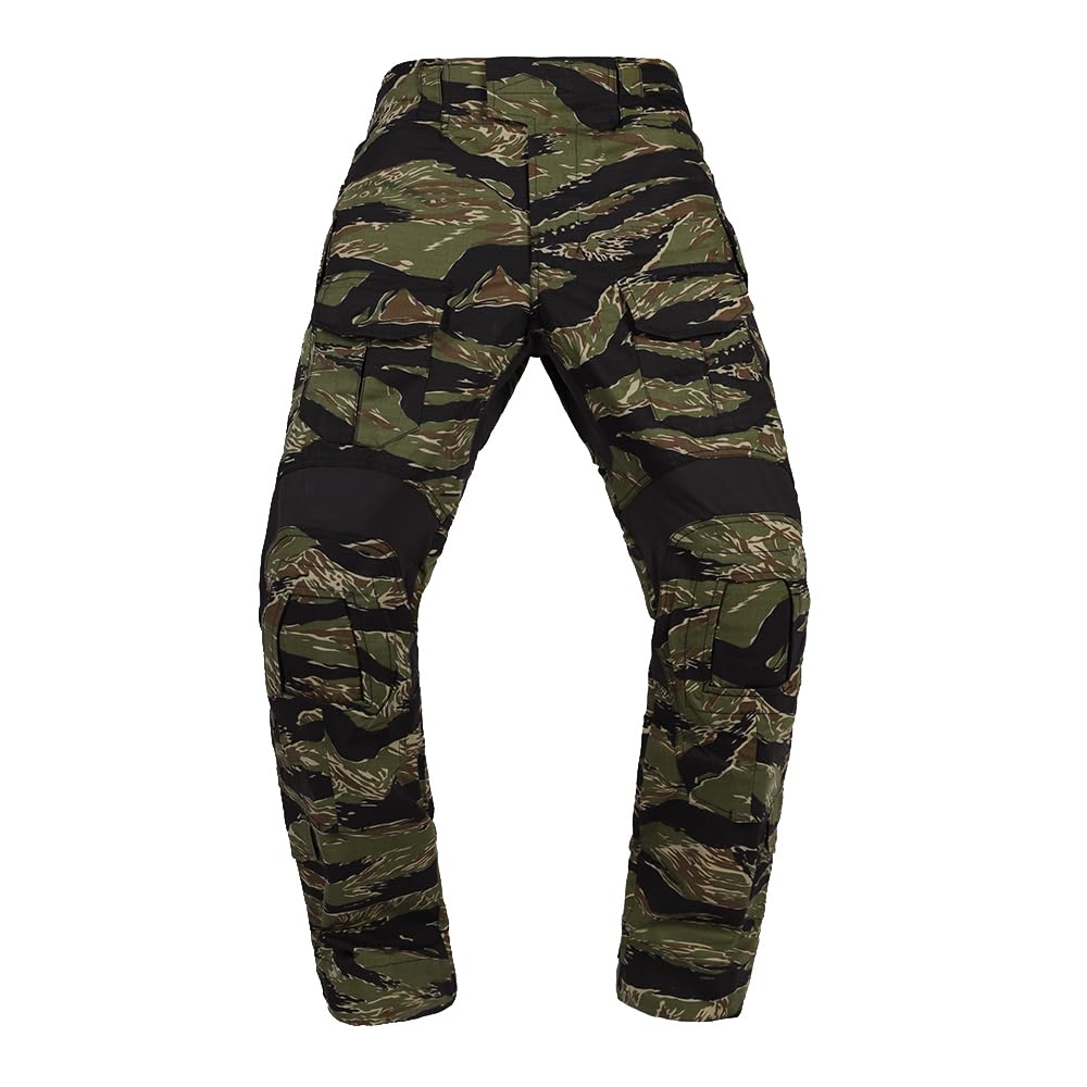 EMERSONGEAR Gen3 - Pantalones de Paintball con Rodilleras, Pantalones Militares de Combate, Airsoft, Combate, BDU, Tira de Tigre, Medium