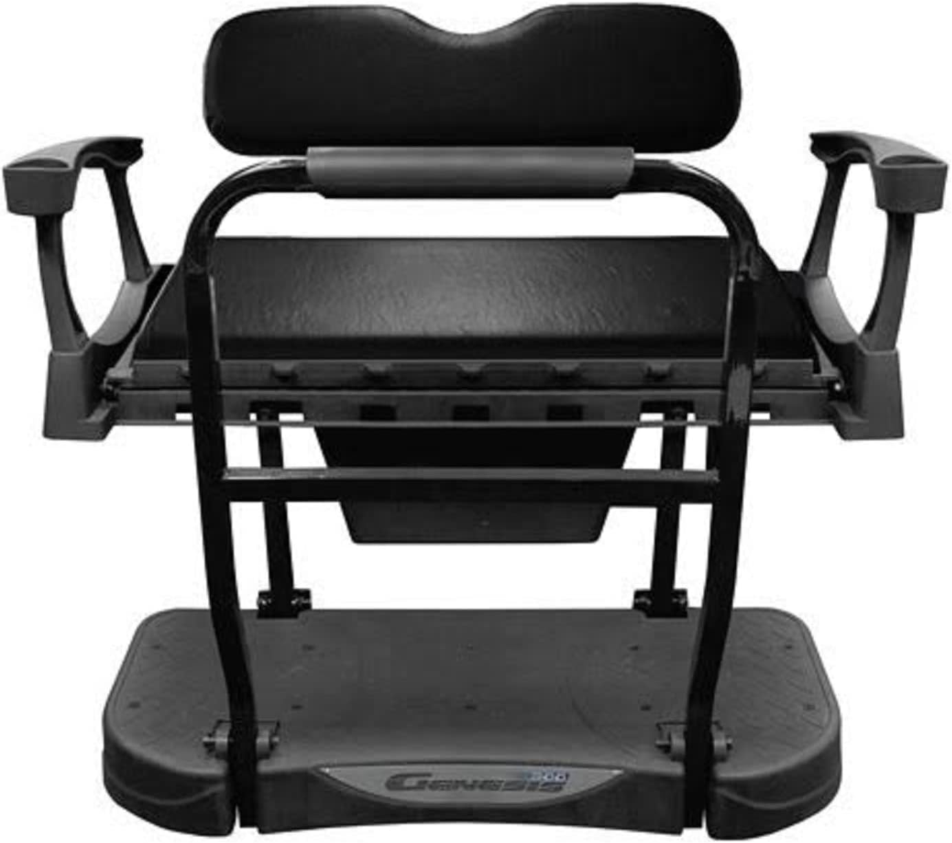 MADJAXGenesis 250 Steel Frame Golf Cart Seat Kit w/Deluxe Black Cushion Set for E-Z-GO TXT