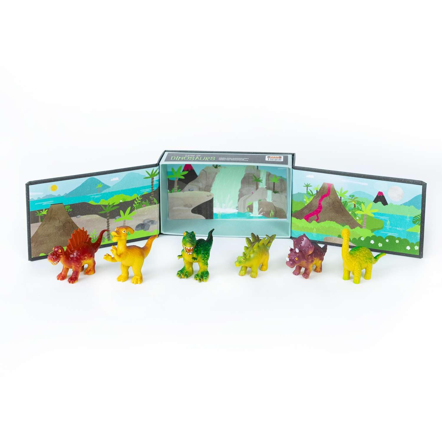 Tiger Tribe Trio of Mini Dinosaur Toys