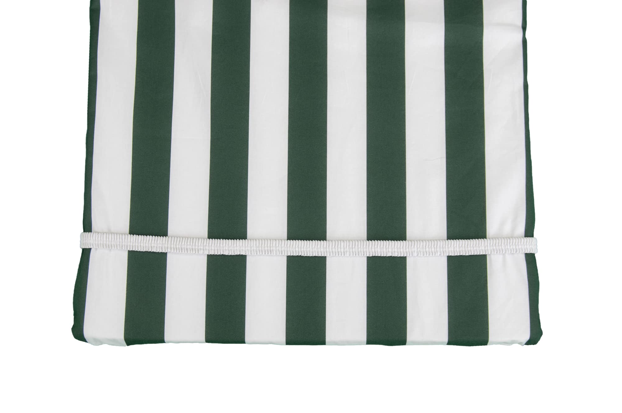 Cuscino Per Lettino Prendisole In Cotone 100% - Rigato Verde, Sfoderabile E Lavabile | Made In Italy - Foto 5