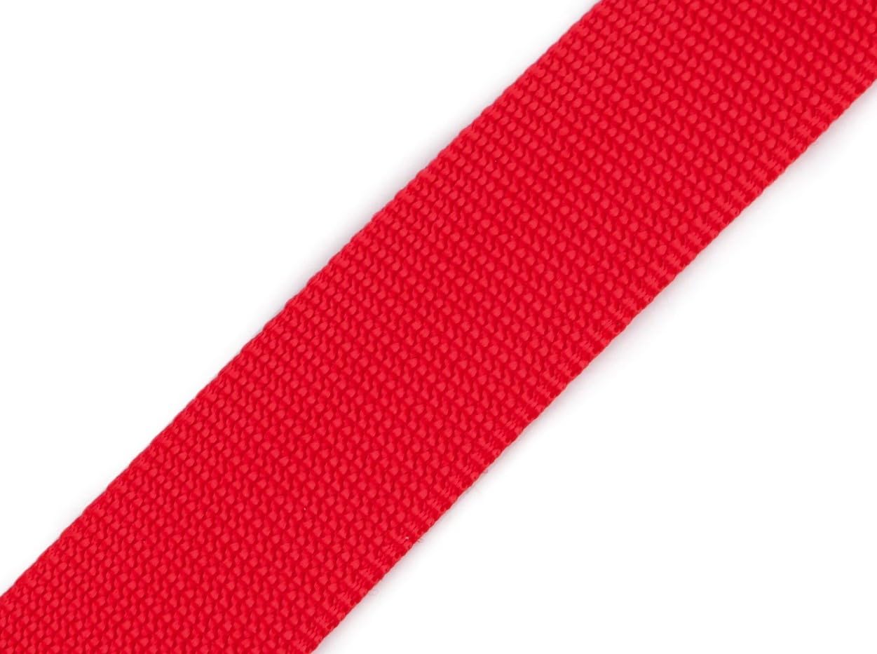 cyclingcolors 38mm Wide Polypropylene Webbing Strap 5m Rope for Backpacks, Furniture, Chairs, Haberdashery, Clothing, Red