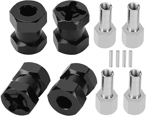 Espaciadores hexagonales de rueda RC de 0.472 in, extensión de cubo hexagonal de 0.591 in para mejorar la estabilidad y el rendimiento en las piezas