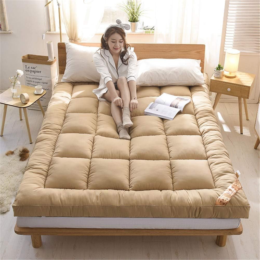 Matelas Futon Japonais Portable 150x190 Cm - Tapis De Couchage Pliable En Coton Respirant Pour Voyage, Camping Et Invités (Couleur G)