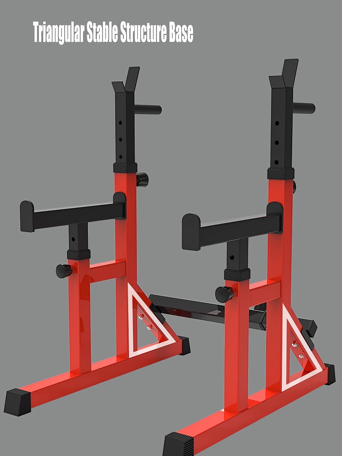 Amazon | 調節可能なスクワットバーベルラック、ホームジム多機能