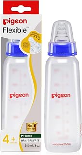 Pigeon Peristaltic Nursing Bottle KPP 200ml Blue Nipple M | Baby Bottle | Natural Feeding Bottle for Baby | BPA Free | Baby Bottles for Milk