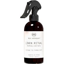 Muse Apothecary Linen Ritual - Aromatic, Soothing, and Relaxing Linen Mist, Laundry and Fabric Spray - Infused with Aromatherapy Essential Oils - 4 oz, Cara Orange + Fig + BlackBerry Vanilla