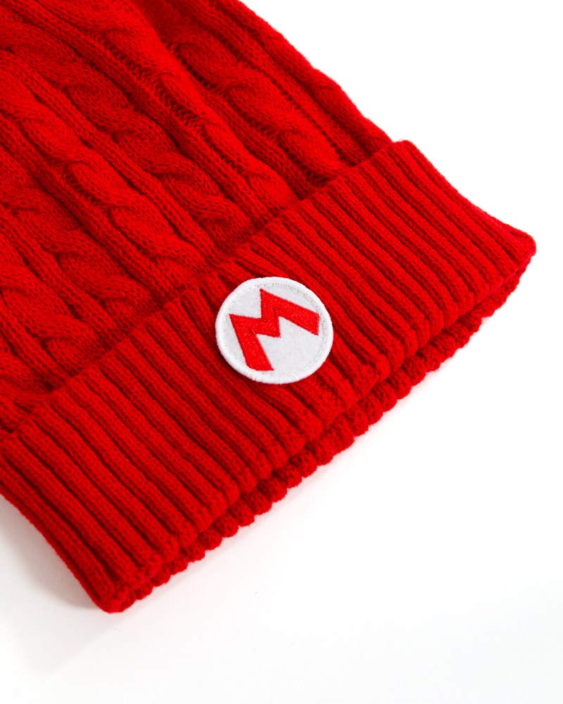 Difuzed Set berretto + sciarpa, Rosso, Unico Unisex Bambino