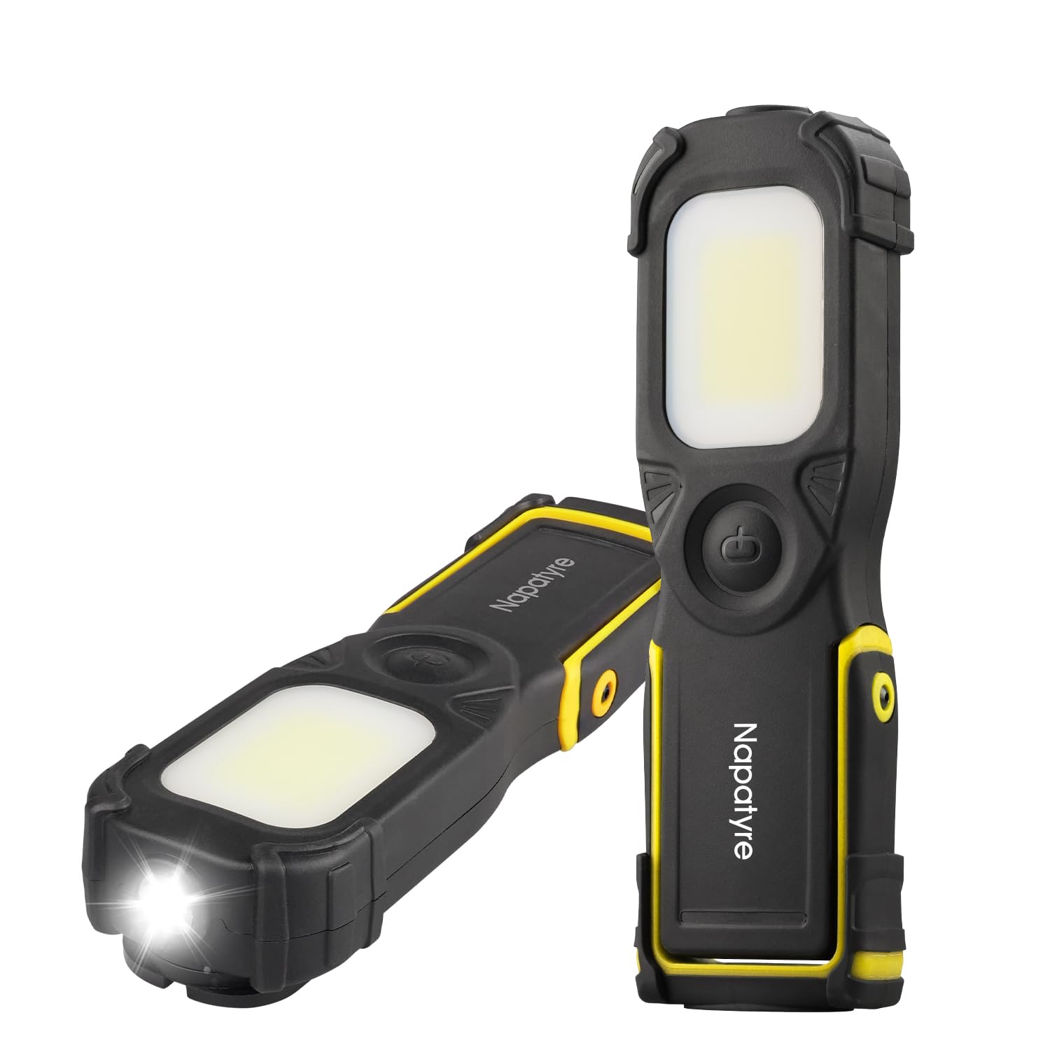 Napatyre LED Work Light Rechargeable, 5200mAh Magnetic Work Light with 180° Rotation and Swivel Hook, 1000LM 3 Lighting Modes Mechanic Trouble Light